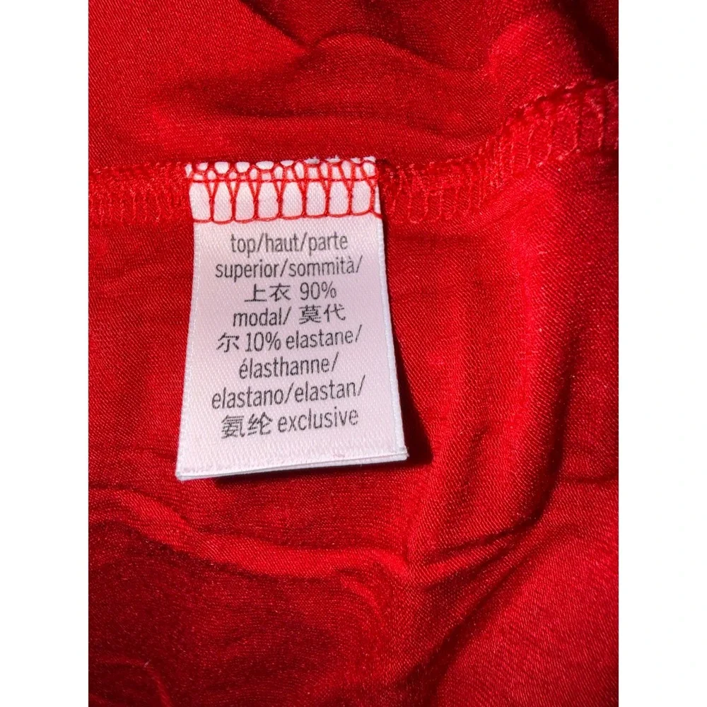 Victoria's Secret Red Polka‎ Dot Leopard Trim Modal Pajama Set Shorts Top Medium
